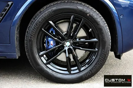 BMW X3 블랙유광 휠도색 / 용인 처인구
