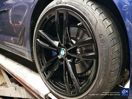 BMW 550d 휠수리 후 블랙유광 휠도색 / 용인 처인구