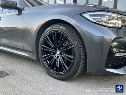 BMW 320d 휠수리 후 블랙유광 휠도색 / 용인 처인구