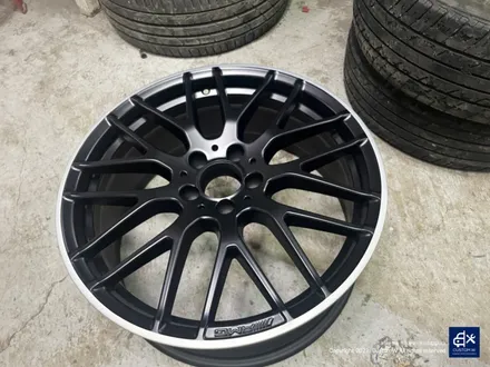 벤츠 A45 AMG 블랙실버 무광 투톤 휠도색 & 레드 캘리퍼 도색 / 용인 처인구