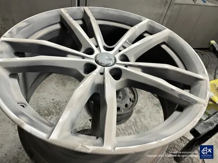 BMW G20 320d 투어링 791M 휠수리 후 블랙유광 휠도색 / 용인 처인구