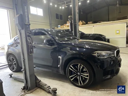 BMW X6M 휠수리 박리 후 블랙유광 휠도색 / 용인 처인구