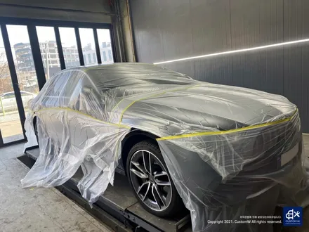 벤츠 E53 AMG 블랙실버 투톤 휠도색 + 레드 캘리퍼 도색 / 용인 처인구