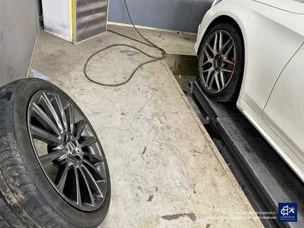 벤츠 S350d 휠수리 후 고스트크롬 휠도색 / 용인 처인구