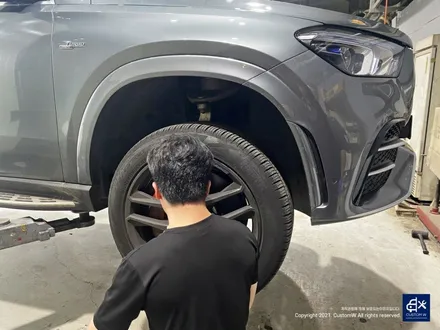 벤츠 GLE53 AMG 휠수리 후 블랙유광 휠도색 / 용인 처인구
