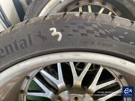 BMW E92 M3 BBS LM 투피스 휠 분해 후, 스포크 오렌지 골드 도색 + 림 폴리싱 작업 / 용인 처인구