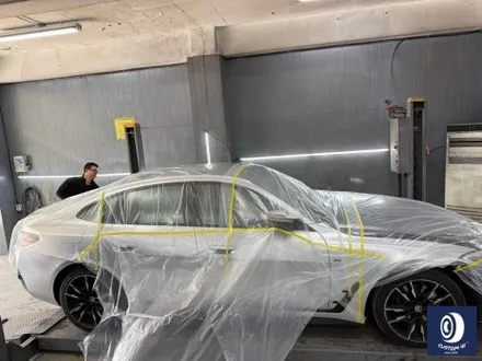 BMW I4 M50 861M 휠 상처 수리 후, 블랙 유광 휠도색 + 레드 캘리퍼 도색 작업까지_! / 용인 처인구