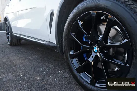 BMW 신형 G05 X5 30d 블랙유광 휠도색 + 블루 캘리퍼 도색 / 용인 처인구