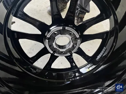 벤츠 C43 AMG 블랙유광 휠도색 + 레드 캘리퍼 도색 / 용인 처인구