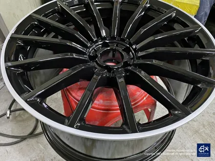 벤츠 GT43 AMG 블랙 실버 투톤 휠도색 & 카본 세라믹 골드 캘리퍼 도색 / 용인 처인구