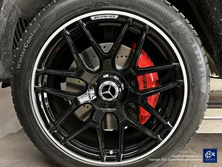 벤츠 G63 AMG G바겐 22인치 블랙 실버 투톤 유광 휠도색 / 용인 처인구