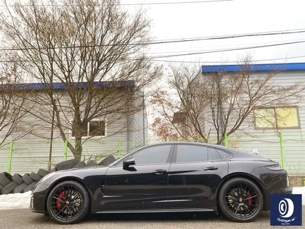 포르쉐 파나메라 GTS 911 터보 디자인 휠 하이그로시 블랙 휠 도색 / 용인 처인구