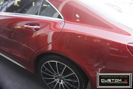 벤츠 CLS 250 상처 심한 휠 다이아몬드 컷팅 휠수리 , 운전석 리어휀더, 범퍼 판금도색 외형복원 작업까지 한번에_! 원스탑 토탈 솔루션 커스텀W / 용인 처인구