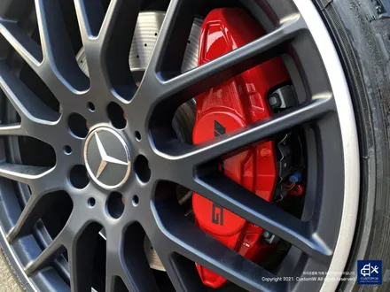 벤츠 A45 AMG 블랙실버 무광 투톤 휠도색 & 레드 캘리퍼 도색 / 용인 처인구