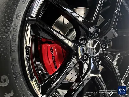 벤츠 GLE53 AMG 블랙유광 휠도색 + 레드 캘리퍼 도색 / 용인 처인구