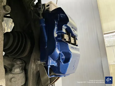 BMW 730Ld 박리 후 블랙유광 휠도색 + 블루 캘리퍼 도색 / 용인 처인구