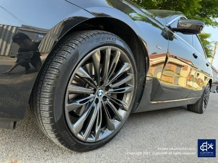 BMW 6GT 640i 럭셔리 646 버핑휠 (폴리싱 일명 빠우휠) 고질병 엄청난 부식 백화 제거 및 상처 수리 후, 건메탈 그레이 휠도색 / 용인 처인구