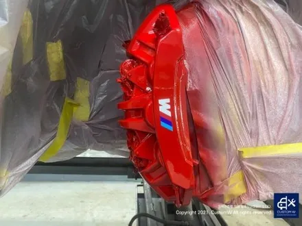 BMW G87 M2 930M 블랙 유광 휠도색 + 레드 캘리퍼 도색 커스텀W에 자주 입고되는 포켓 머신~~! / 용인 처인구