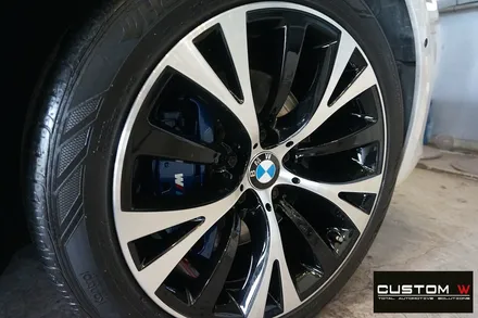 BMW 5GT 잘 못된 휠수리로 엉망이 된 휠 재작업. 다이아몬드 커팅 블랙 폴리시 휠로 재탄생 그리고  캘리퍼 도색까지.! / 용인 처인구