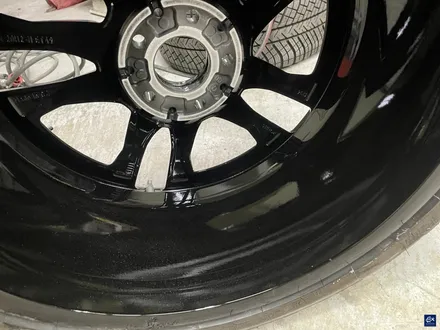 벤츠 E53 AMG 블랙실버 투톤 휠도색 + 레드 캘리퍼 도색 / 용인 처인구
