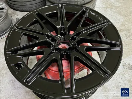 벤츠 신형 GT43 AMG 블랙유광 휠도색 + 애시드 그린 캘리퍼 도색 / 용인 처인구
