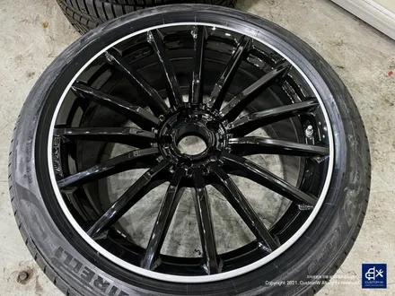 벤츠 GT43 AMG 블랙 실버 투톤 휠도색 & 카본 세라믹 골드 캘리퍼 도색 / 용인 처인구