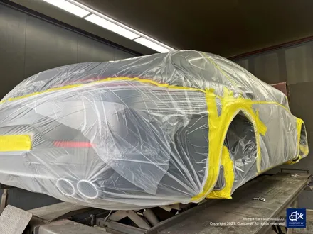 벤츠 GT43 AMG 블랙유광 휠도색 + 옐로우 캘리퍼 도색 / 용인 처인구