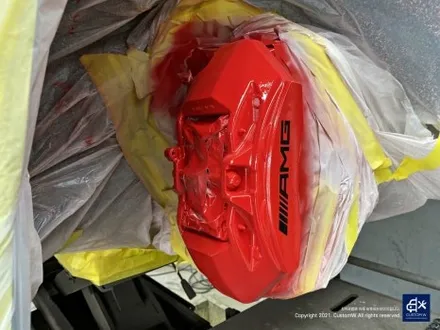 벤츠 CLS53 AMG 투톤 유광 휠도색 + 레드 캘리퍼 도색 / 용인 처인구