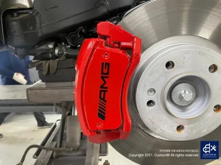 벤츠 G바겐 G400D 마차휠 블랙 실버 투톤 휠 도색 + 레드 캘리퍼 도색 (비가 와도 이상무~! 날씨와 전혀 관계없이 동일하게 작업 가능합니다) / 용인 처인구