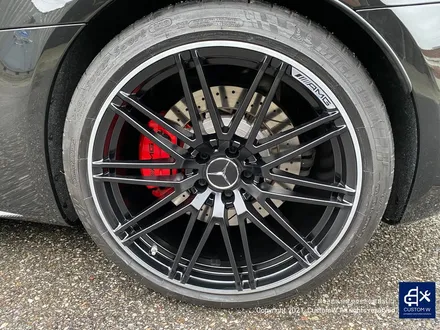 귀한 차량~! 벤츠 GTC AMG 무광 블랙 실버 투톤 휠 도색 작업으로 더욱 멋지게_! / 용인 처인구