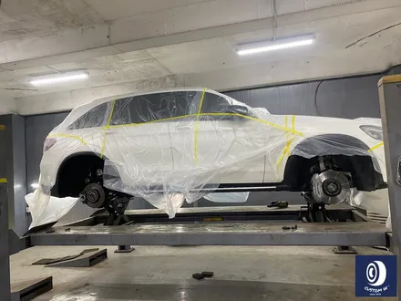 벤츠 GLC43 AMG 21인치 휠 상처 수리 후, 블랙 유광 휠 도색 + 건메탈 그레이 캘리퍼 도색 / 용인 처인구