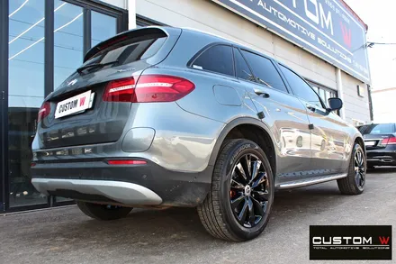 벤츠 GLC350e 블랙유광 휠도색 + 카본 세라믹 골드 캘리퍼 도색 / 용인 처인구