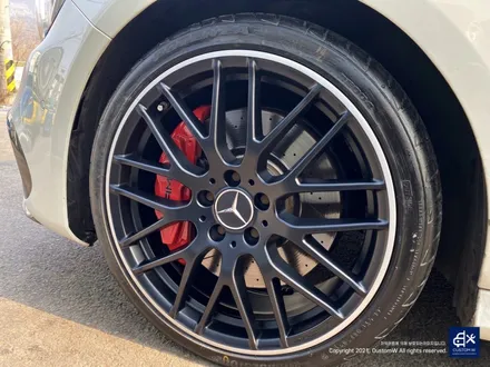 벤츠 A45 AMG 블랙실버 무광 투톤 휠도색 & 레드 캘리퍼 도색 / 용인 처인구