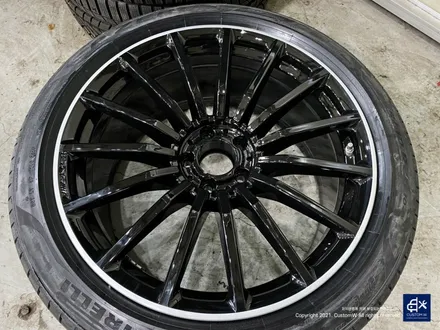 벤츠 GT43 AMG 블랙 실버 투톤 휠도색 & 카본 세라믹 골드 캘리퍼 도색 / 용인 처인구