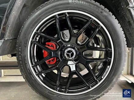 벤츠 G63 AMG G바겐 22인치 블랙 실버 투톤 유광 휠도색 / 용인 처인구