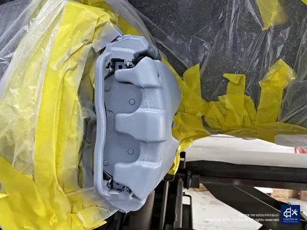 벤츠 GLK220 휠수리 후 블랙유광 휠도색 + 부식 제거 후 레드 캘리퍼 도색 / 용인 처인구