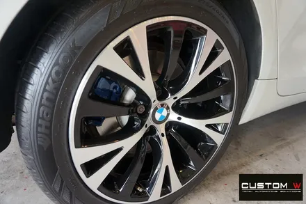 BMW 5GT 잘 못된 휠수리로 엉망이 된 휠 재작업. 다이아몬드 커팅 블랙 폴리시 휠로 재탄생 그리고  캘리퍼 도색까지.! / 용인 처인구