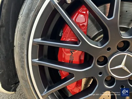 벤츠 A45 AMG 블랙실버 무광 투톤 휠도색 & 레드 캘리퍼 도색 / 용인 처인구