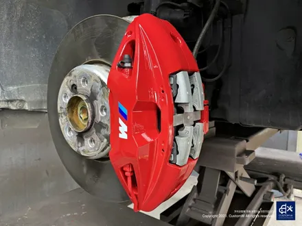BMW X4 M40i 휠수리 후 블랙유광 휠도색 + 레드 캘리퍼 도색 / 용인 처인구