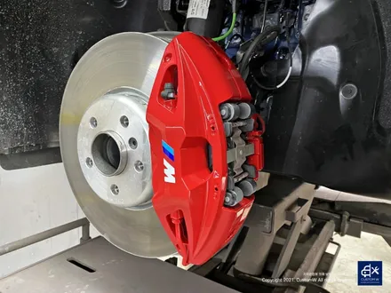 BMW G20 M340i 블랙유광 휠도색 + 레드 캘리퍼 도색 / 용인 처인구