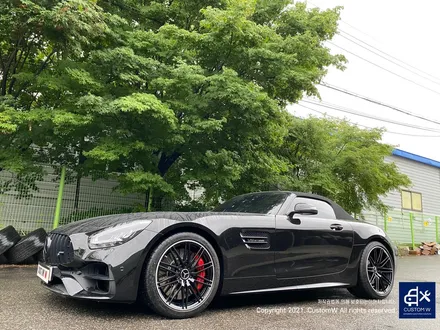 귀한 차량~! 벤츠 GTC AMG 무광 블랙 실버 투톤 휠 도색 작업으로 더욱 멋지게_! / 용인 처인구