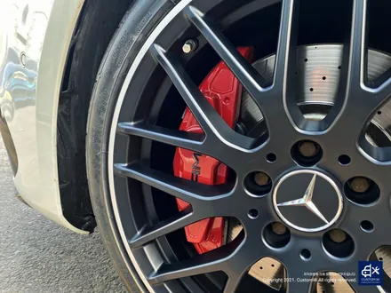 벤츠 A45 AMG 블랙실버 무광 투톤 휠도색 & 레드 캘리퍼 도색 / 용인 처인구