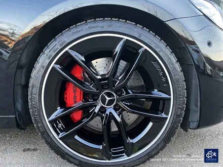 벤츠 E53 AMG 블랙실버 투톤 휠도색 + 레드 캘리퍼 도색 / 용인 처인구