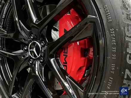 벤츠 GLE53 AMG 블랙유광 휠도색 + 레드 캘리퍼 도색 / 용인 처인구