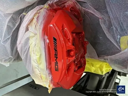 벤츠 CLS53 AMG 투톤 유광 휠도색 + 레드 캘리퍼 도색 / 용인 처인구