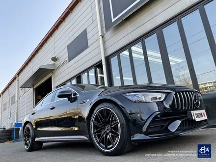 벤츠 GT43 AMG 휠수리 후 블랙 실버 투톤 유광 휠도색 / 용인 처인구