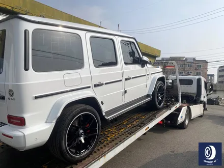 벤츠 G바겐 G63 AMG 22인치 사틴 블랙 실버 투톤 휠 도색 / 보험 긴급 출동 세이프티 로더(캐리어 카) 입 출고 / 용인 처인구