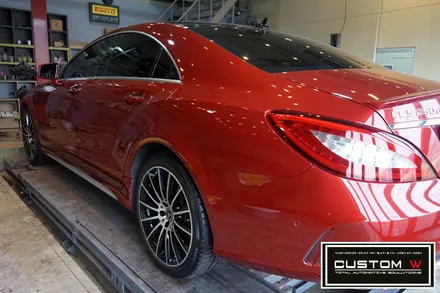 벤츠 CLS 250 상처 심한 휠 다이아몬드 컷팅 휠수리 , 운전석 리어휀더, 범퍼 판금도색 외형복원 작업까지 한번에_! 원스탑 토탈 솔루션 커스텀W / 용인 처인구