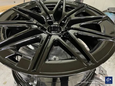 벤츠 신형 GT43 AMG 블랙유광 휠도색 + 애시드 그린 캘리퍼 도색 / 용인 처인구
