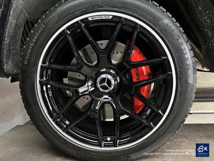 벤츠 G63 AMG G바겐 22인치 블랙 실버 투톤 유광 휠도색 / 용인 처인구